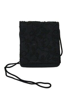Vintage 80s 90s Specialty Collection Evening Party Crossbody Bag Black Purse